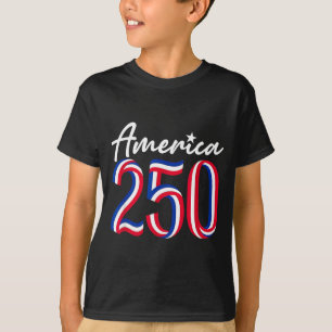 Amerika 250e verjaardag USA-vlag 4 juli 250 T-shirt