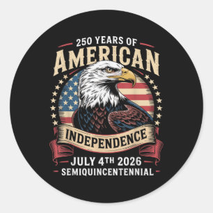 Amerika 250e Verjaardagsviering 250 Jaar Am Ronde Sticker