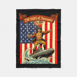 Amerika 250ste grappige George Washington rijden Fleece Deken