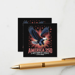 Amerika 250ste verjaardag  informatiekaartje