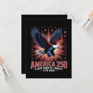 Amerika 250ste verjaardag kaart