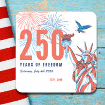 Amerika 250ste Verjaardag Retro Standbeeld van de