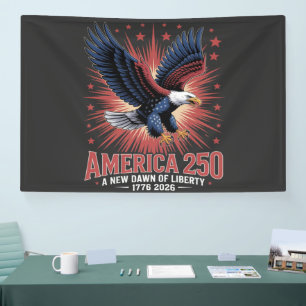 Amerika 250ste verjaardag spandoek