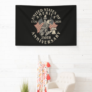 Amerika 250ste verjaardag spandoek