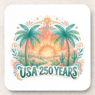 Amerika 250ste verjaardag USA Palm Beach Bier Onderzetter