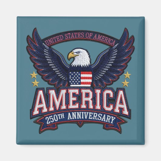 Amerika 250ste Viering Magneet (Voorkant)