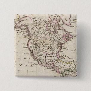 Amerika 3 vierkante button 5,1 cm