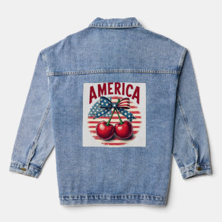 Amerika, 4 juli denim jacket