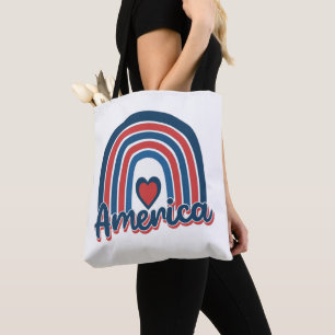 Amerika, 4de juli, Celebration Rainbow USA Draagtas