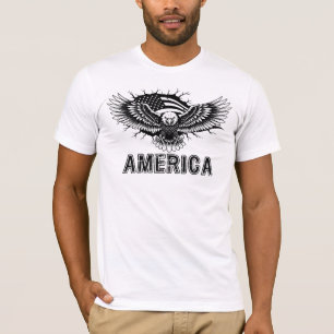 Amerika, Adelaar Amerikaanse Vlag T-shirt