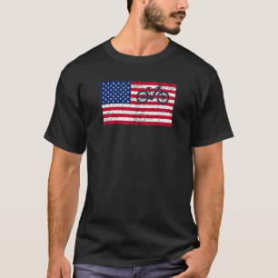 Amerika Amerikaans E-fiets Fietsen Elektrische MTB T-shirt