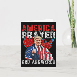 Amerika bad God antwoordde Trump 2 Kaart