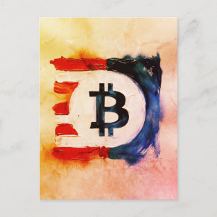 Amerika Bitcoin (Schilderij nr. 7) Feestdagenkaart