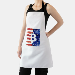 Amerika Bitcoin (Schilderij nr. 8) Schort