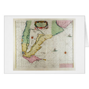 Amerika, bord 17 uit "Le Nouveau et Grand Illumi