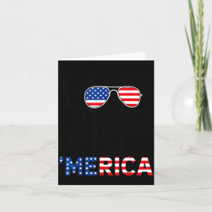 Amerika Boxer Hond Amerikaanse Vlag Zonnebril Patr Kaart