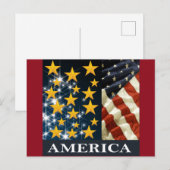 AMERIKA BRIEFKAART (Voorkant / Achterkant)