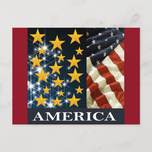 AMERIKA BRIEFKAART (Voorkant)
