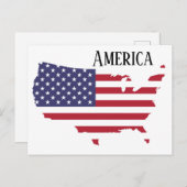 Amerika Briefkaart (Voorkant / Achterkant)