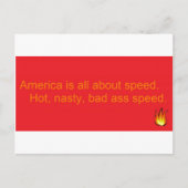 Amerika... Briefkaart (Voorkant)