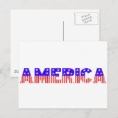 Amerika Briefkaart (Voorkant / Achterkant)