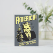 Amerika Briefkaart (Staand voorkant)