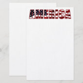 Amerika Briefpapier (Voorkant / Achterkant)