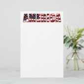 Amerika Briefpapier (Staand voorkant)