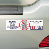 Amerika Bumpersticker (Op auto)