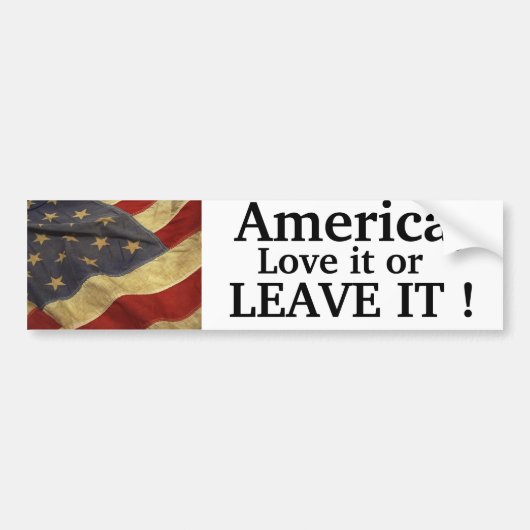 Amerika Bumpersticker (Voorkant)