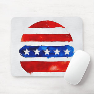 Amerika Burger (Wit Schilderij Nr. 4) Muismat