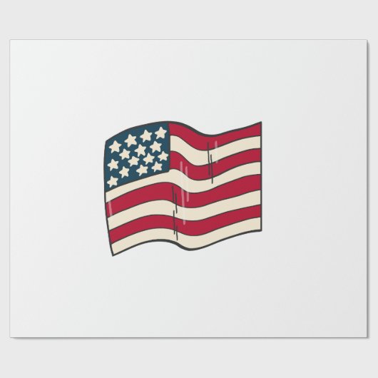 Amerika Cadeaupapier (Vlak)