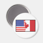Amerika Canada Magneet (Voorkant / Achterkant)