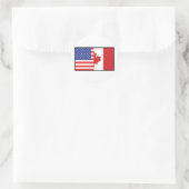Amerika Canada Ronde Sticker (Tas)
