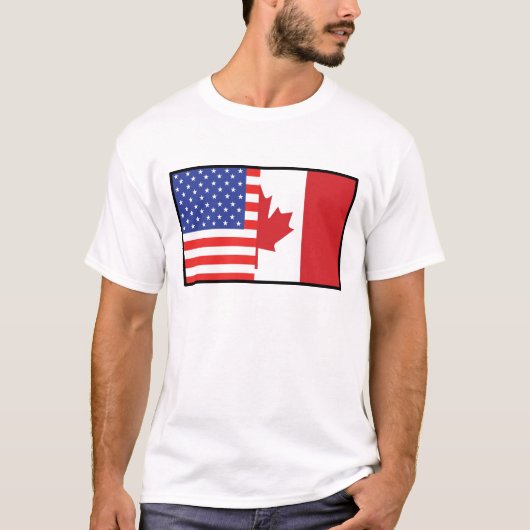 Amerika Canada T-shirt (Voorkant)