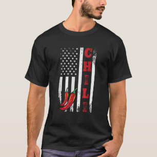 Amerika Chili USA Vlag Spicy Red Pepper 4th of Jul T-shirt