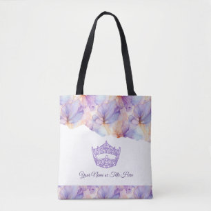 Amerika Crown Ink Bloem Tote Tas