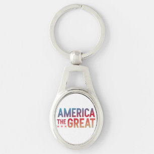 Amerika de Grote Ovale Sleutelhanger