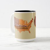 Amerika de mooie Mok (Voorkant links)