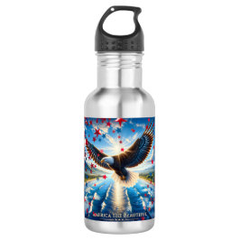 Amerika De Mooie USA Eagle Vlag Waterfles