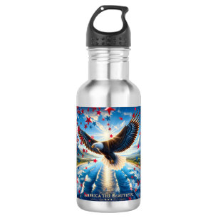 Amerika De Mooie USA Eagle Vlag Waterfles
