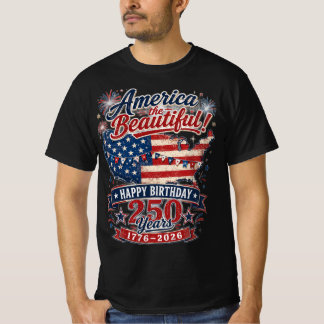 Amerika de Mooiste! 250e Verjaardag  T-shirt
