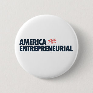 Amerika de Ondernemende Knop Ronde Button 5,7 Cm