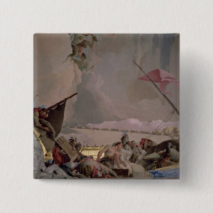 Amerika, detail uit The Glory of Spain II Vierkante Button 5,1 Cm