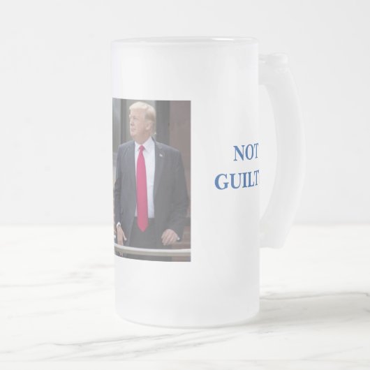 AMERIKA DONALD TRUMP NIET GARANTIE! 4 ONTWERP VAN MATGLAS BIERPUL (Voorkant rechts)