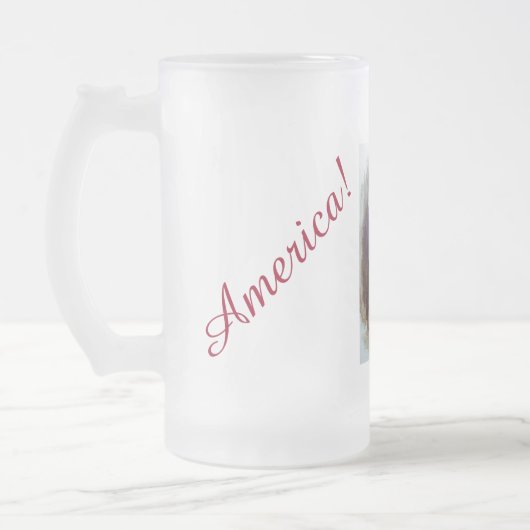 AMERIKA DONALD TRUMP NIET GARANTIE! 7 ONTWERP VAN MATGLAS BIERPUL (Links)