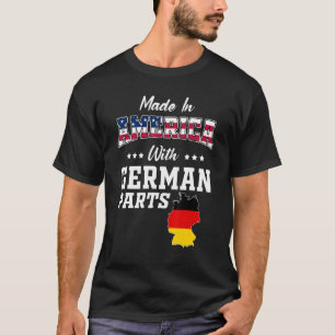 Amerika Duitse delen Duitsland kaart VS vlag vooro T-shirt