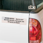 Amerika echt herstellen? bumpersticker (Op Truck)