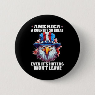 Amerika een land zo geweldig dat zelfs haters niet ronde button 5,7 cm