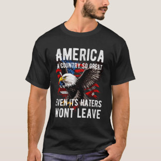 Amerika een land zo groot dat zelfs de oren niet z t-shirt